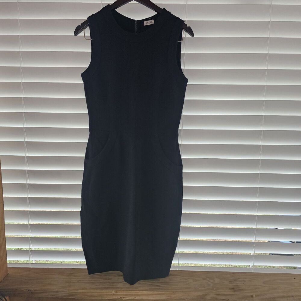 L'Agence Women's Black Dress Zip Back Missing Belt Sz 4 $595